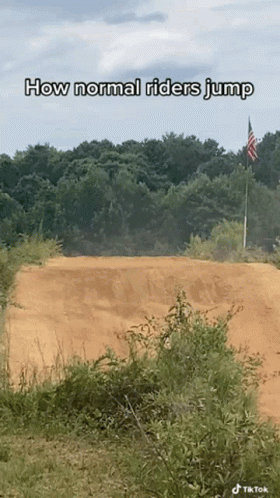 How Normal Riders Jump Dirt Track GIF