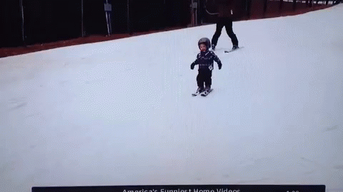How To Brake Snowboarding Kids Falling GIF