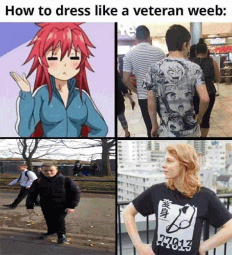 How To Dress Like A Veteran Weeb With A Picture Of A Girl GIF