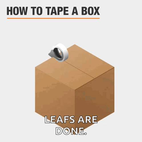 How to Tape a Box with Leafs