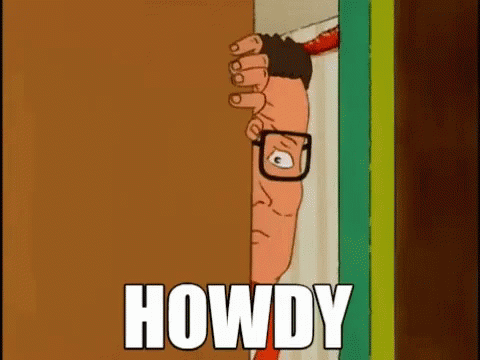Hank Hill Peeping Howdy GIF