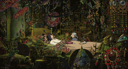 Howl's Moving Castle Bedroom GIF