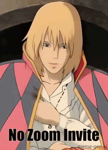 Howl's Moving Castle Poster No Zoom Invite
