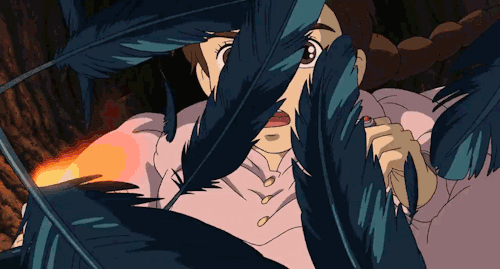 Howl's Moving Castle Sophie Getting Attacked GIF