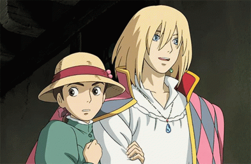 Howl's Moving Castle Sophie Hugging Howl GIF