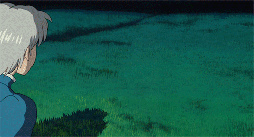 Howl's Moving Castle Sophie Running After Star GIF