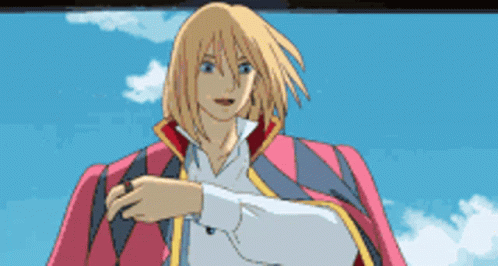Howl's Moving Castle Wizard Howl Floating Mid Air GIF