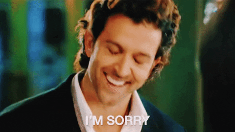 Hrithik Roshan I Am Sorry Smile GIF