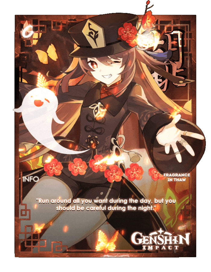 Hu Tao Card GIF