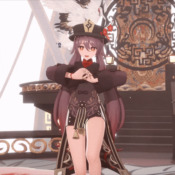 Hu Tao Genshin Impact Cute Face GIF