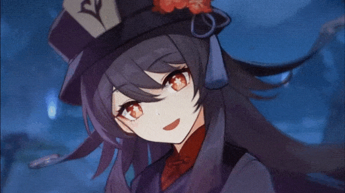 Hu Tao Genshin Impact Ghost Behind GIF