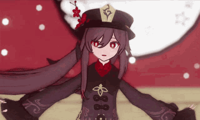 Hu Tao Hand Dance GIF