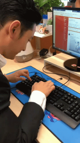 Huang Learning How To Do Typing Meme GIF