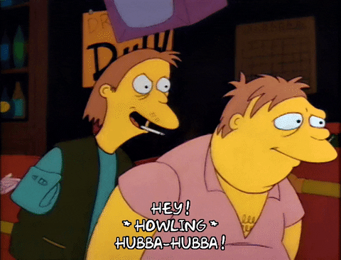 Hubba Hubba Barney Gumble The Simpsons GIF