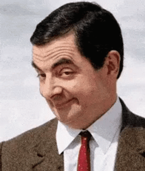Hubba Hubba Mr Bean Sinister Smirk GIF