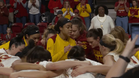 Huddle Girl Team GIF