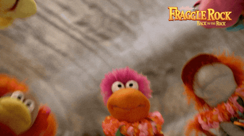 Huddle Puppets Fraggle Rock GIF