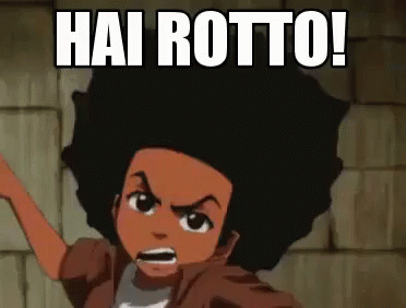 Huey Freeman Slaps GIF