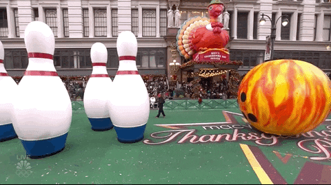 Huge Bowling Macys Parade GIF