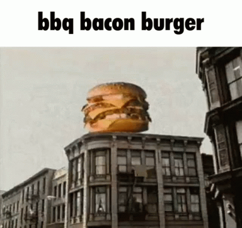 Huge Burger Landing GIF