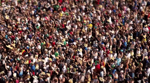 Huge Crowd At Coachella GIF
