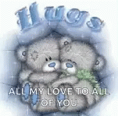 Hugging Bears Thinking Of You Sympathy GIF