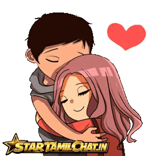 Hugging Couple with Heart