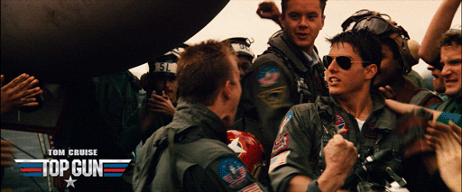 Hugging Excited Tom Cruise GIF