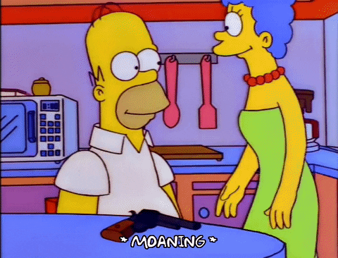 Hugging Homer Maggie Simpsons GIF