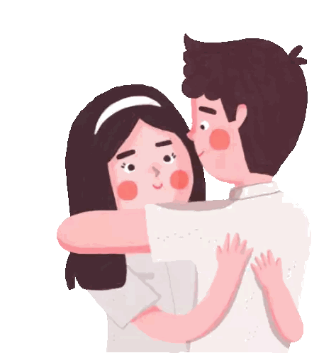 Hugging Man and Woman