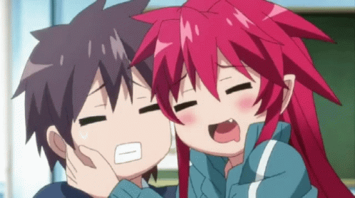 Hugging Mari Setogaya Kanzaki GIF