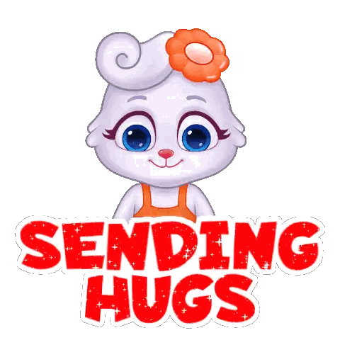 Hugging Rabbit Sending Hugs