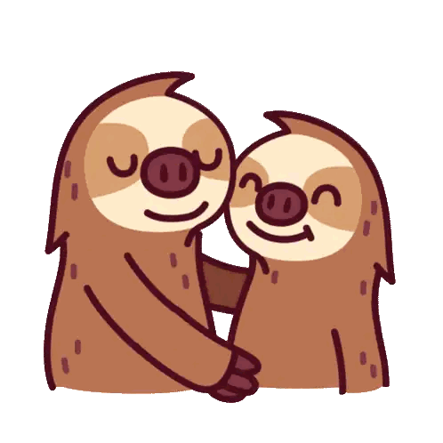 Hugging Sloths with Heart