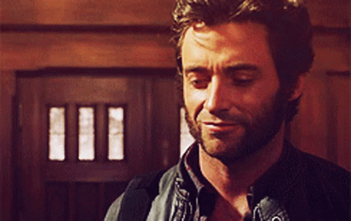 Hugh Jackman Logan Half Bake Smile GIF