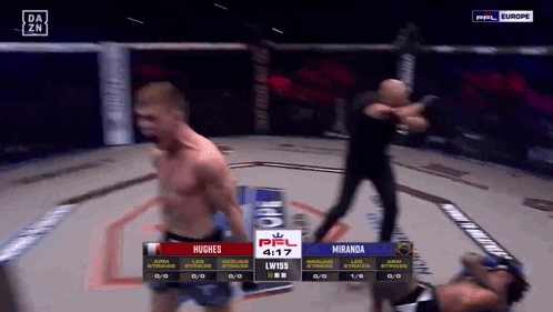 Hughes Vs Miranda Fight On DAZN GIF