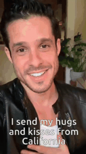 Hugs And Kisses From California GIF