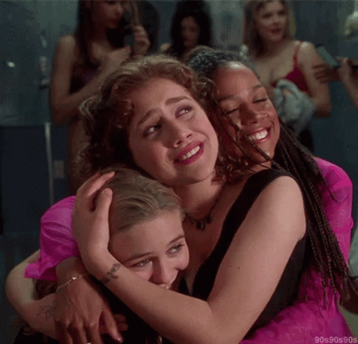 Hugs Best Friends Girl Power Clueless Movie GIF