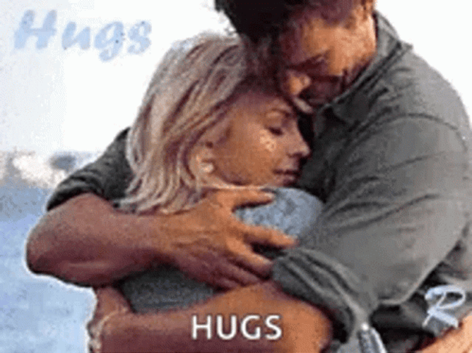Hugs Romantic Sweet Couple Love GIF