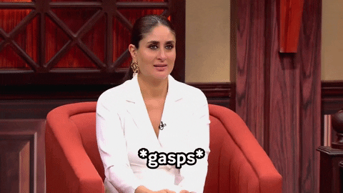 Huh Meme Gasps Kareena Kapoor GIF