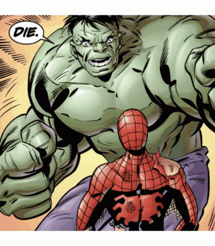 Hulk And Spiderman Meme GIF