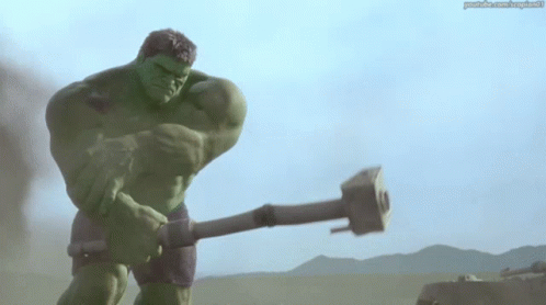 Hulk Holding Large Hammer
