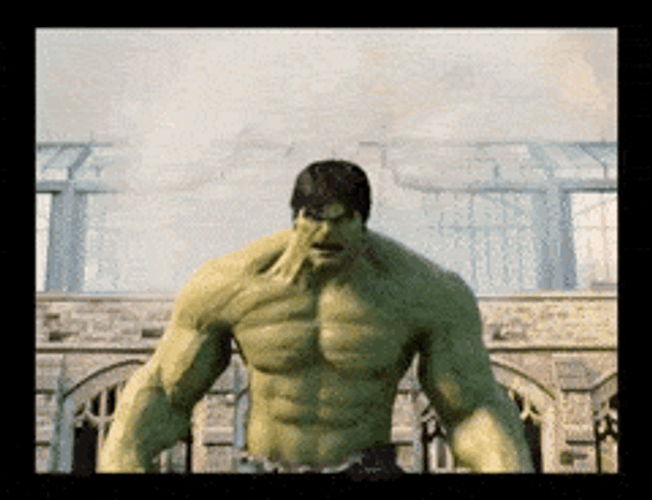 Hulk Flexing His Muscle GIF