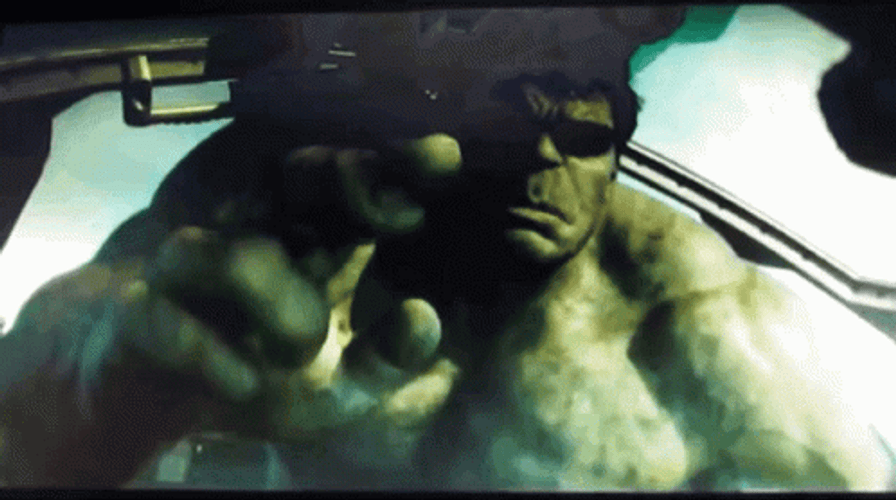 Hulk Touching Black Widow On Screen GIF