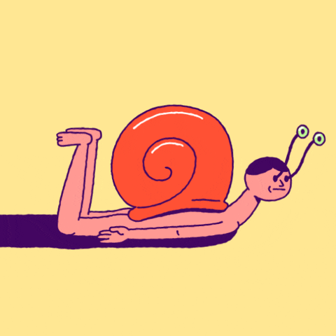 Human Act As Snail Freak GIF