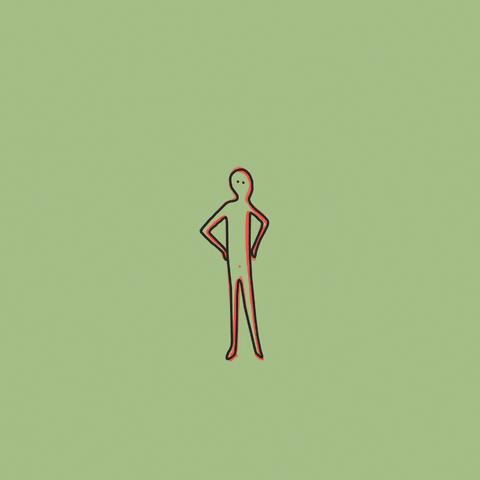 Human Figure Disintegrate GIF