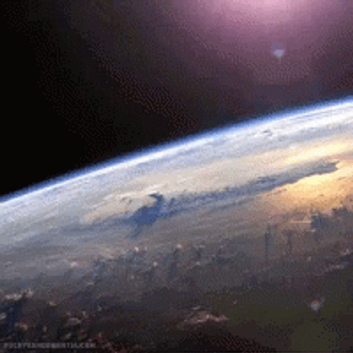 Human Rocket Launch At Space GIF