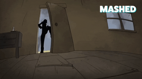 Human Shadow Ambush Doors GIF