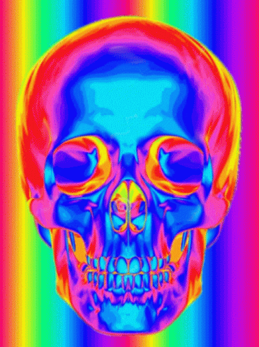 Human Thermal Skull GIF