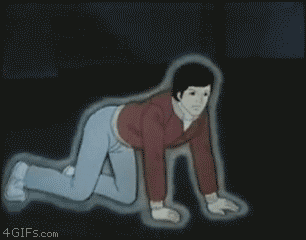 Human Transforms To Car GIF