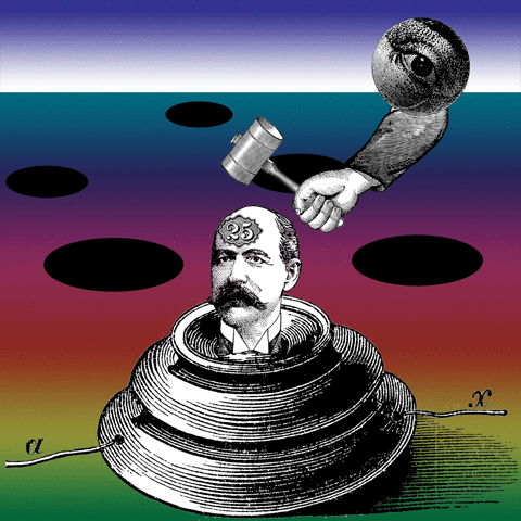 Human Whack A Mole Animation GIF